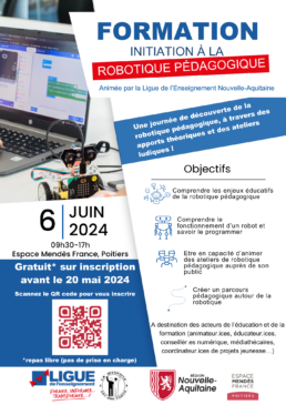 formation pédagogie robotique poitiers